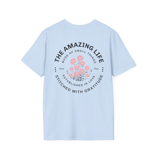 Minimalistic Floral Typography T-Shirt