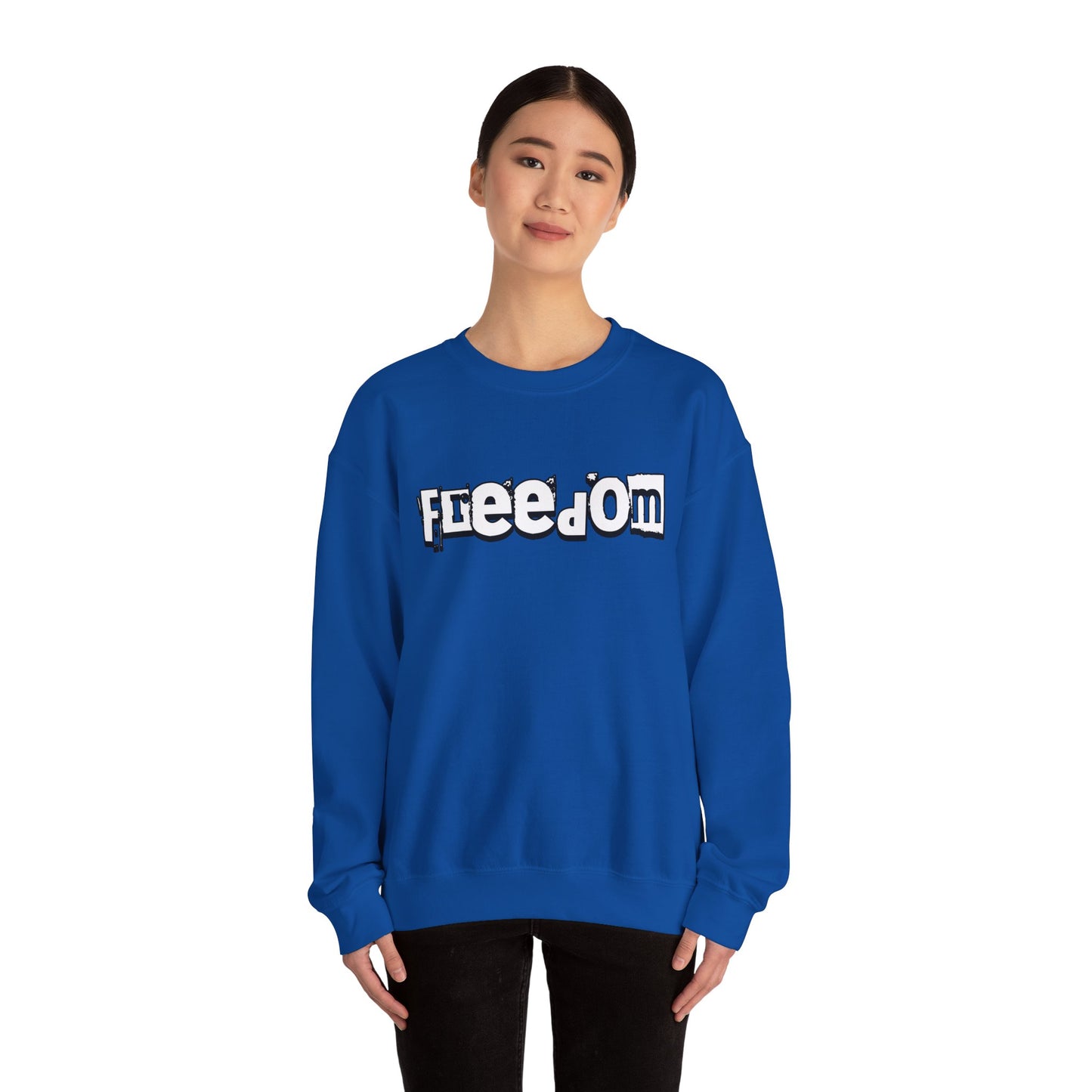 Free Palestine Free The World - Monochrome Graffiti Sweatshirt