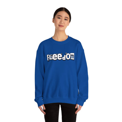 Free Palestine Free The World - Monochrome Graffiti Sweatshirt