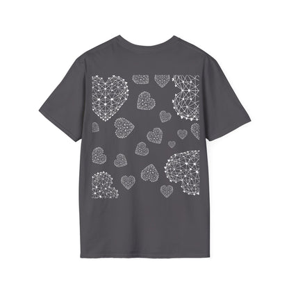 Geometric Wireframe Heart T-Shirt