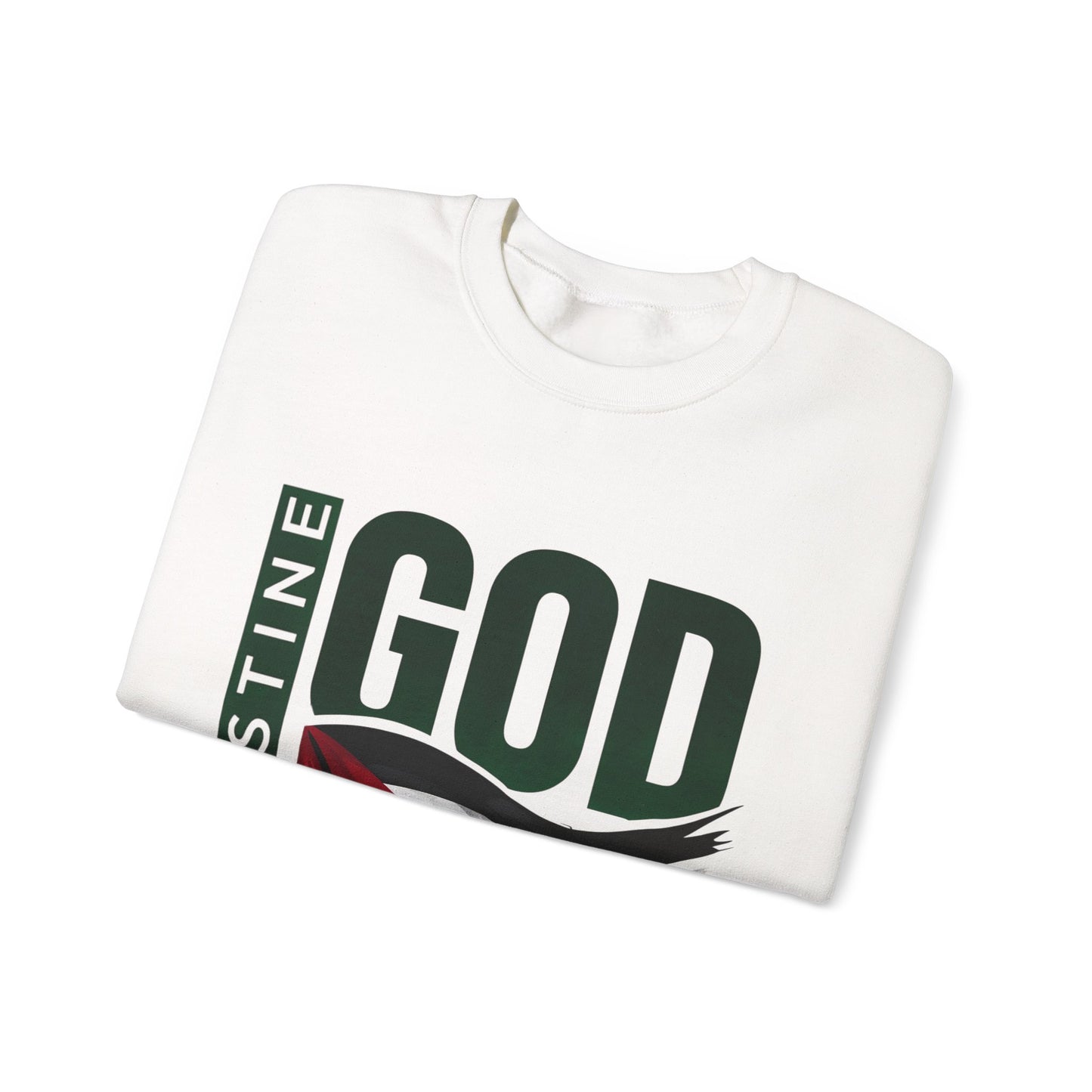 God Bless Palestine - Palestinian Distressed Flag