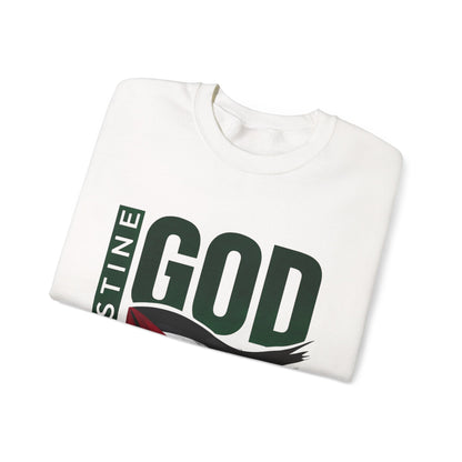 God Bless Palestine - Palestinian Distressed Flag