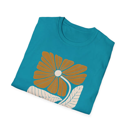 Vintage Boho Flowers Minimalistic T-Shirt