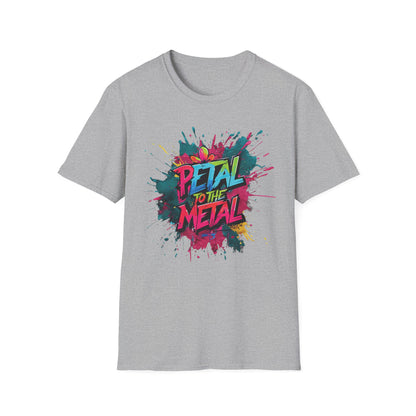 Petal To The Metal  – Playful Vibrant Graffiti Typography T-Shirt