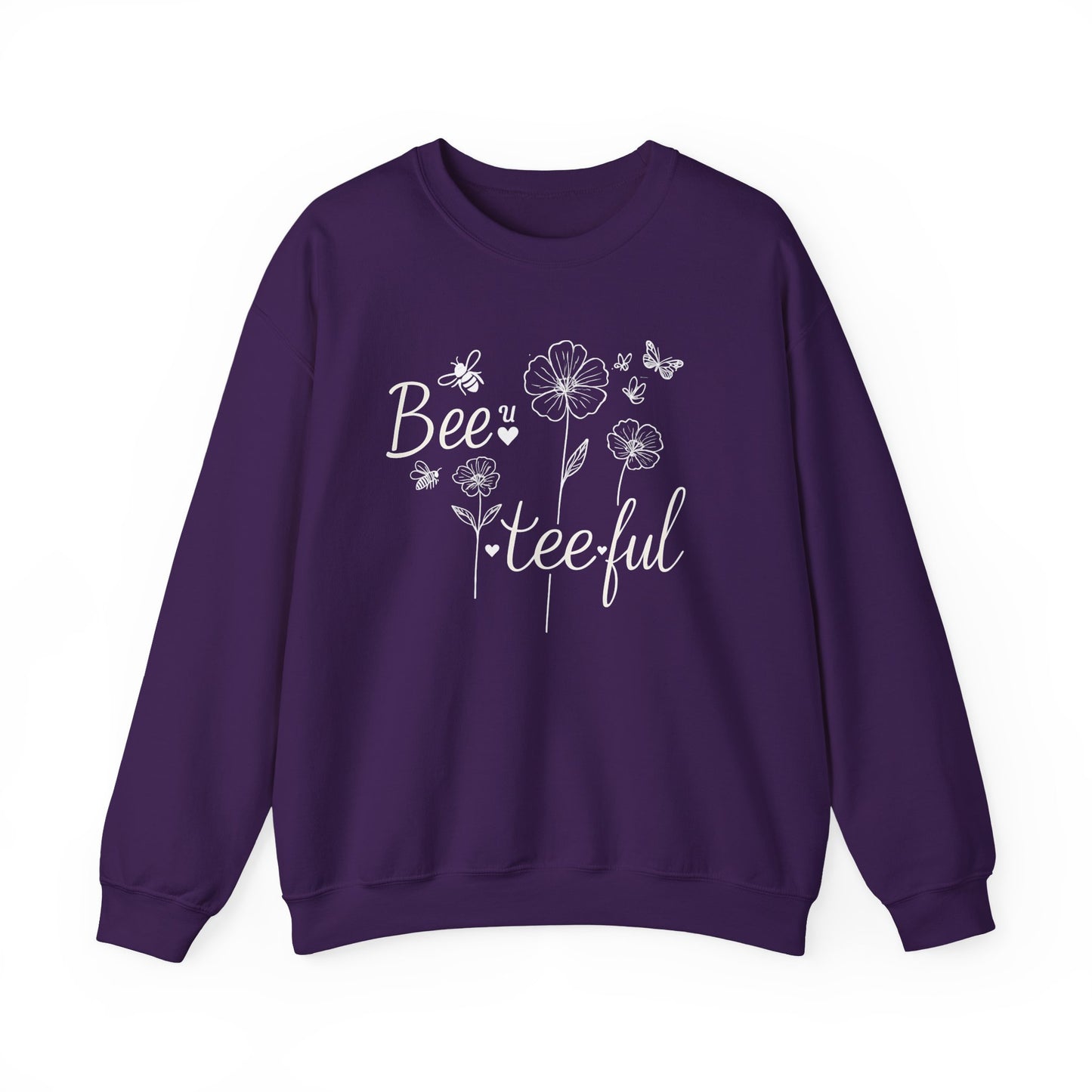 Beautiful – Whimsical Flowers, Bees & Butterflies Playful Sweatshirt