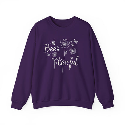 Beautiful – Whimsical Flowers, Bees & Butterflies Playful Sweatshirt
