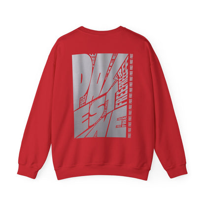 Free Free Free Palestine - Monochrome Metallic-like Style Typography  Front and Back Design Sweatshirt