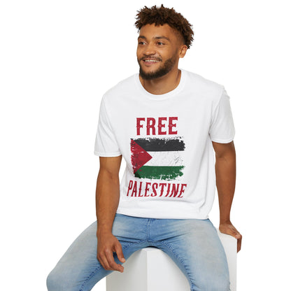 Free Palestine -  Palestine Distressed Flag T-Shirt