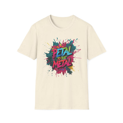 Petal To The Metal  – Playful Vibrant Graffiti Typography T-Shirt