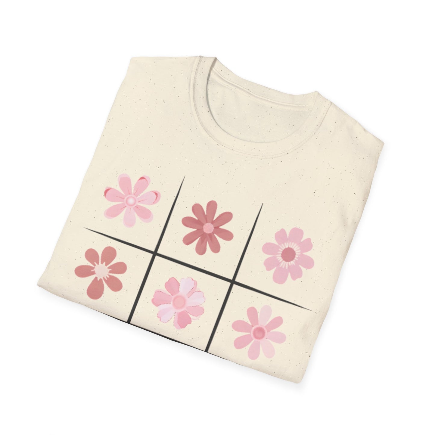 Watercolor Soft Colors Flowers Grid T-Shirt