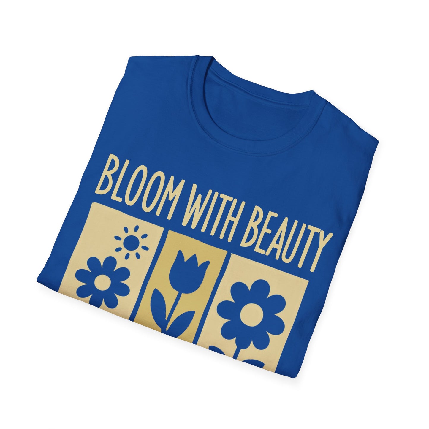 Bloom With Beauty T-Shirt -  Floral Silhouette Design
