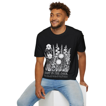 Light In The Dark - Monochrome Floral Group T-shirt