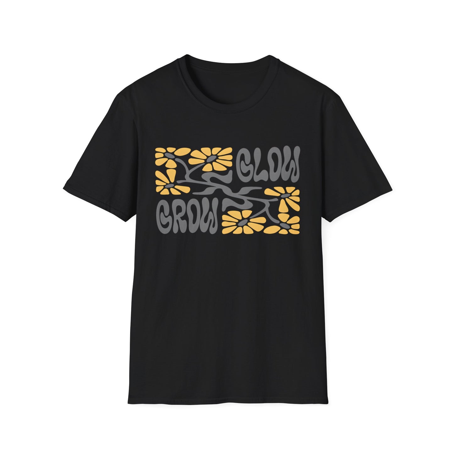 Glow Grow Boho Rectangle Floral T-Shirt
