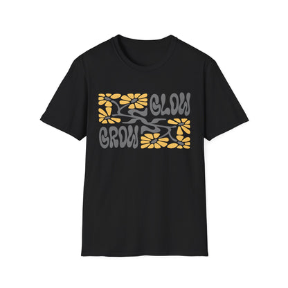 Glow Grow Boho Rectangle Floral T-Shirt