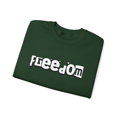 Free Palestine Free The World - Monochrome Graffiti Sweatshirt