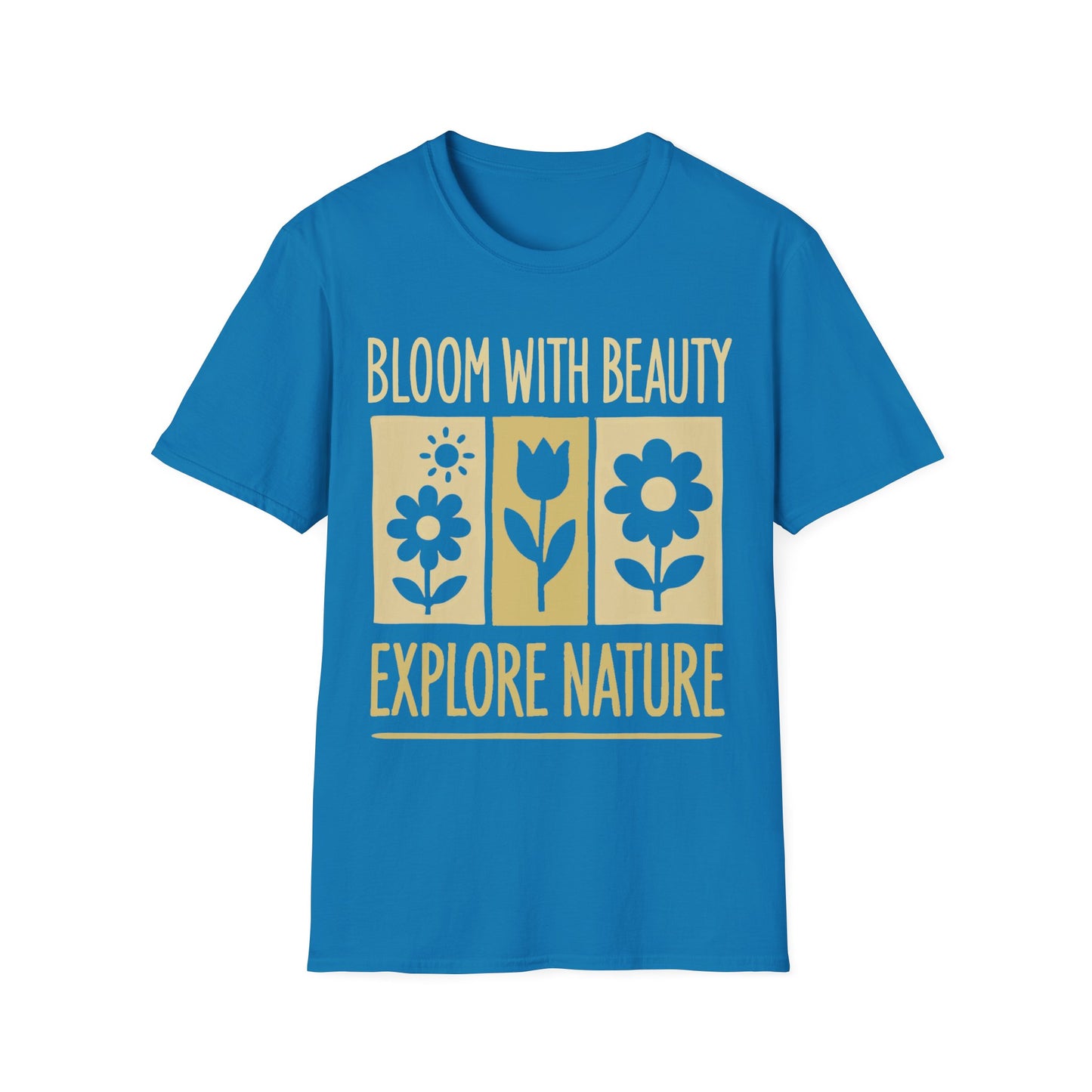 Bloom With Beauty T-Shirt -  Floral Silhouette Design