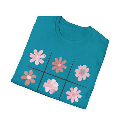Watercolor Soft Colors Flowers Grid T-Shirt