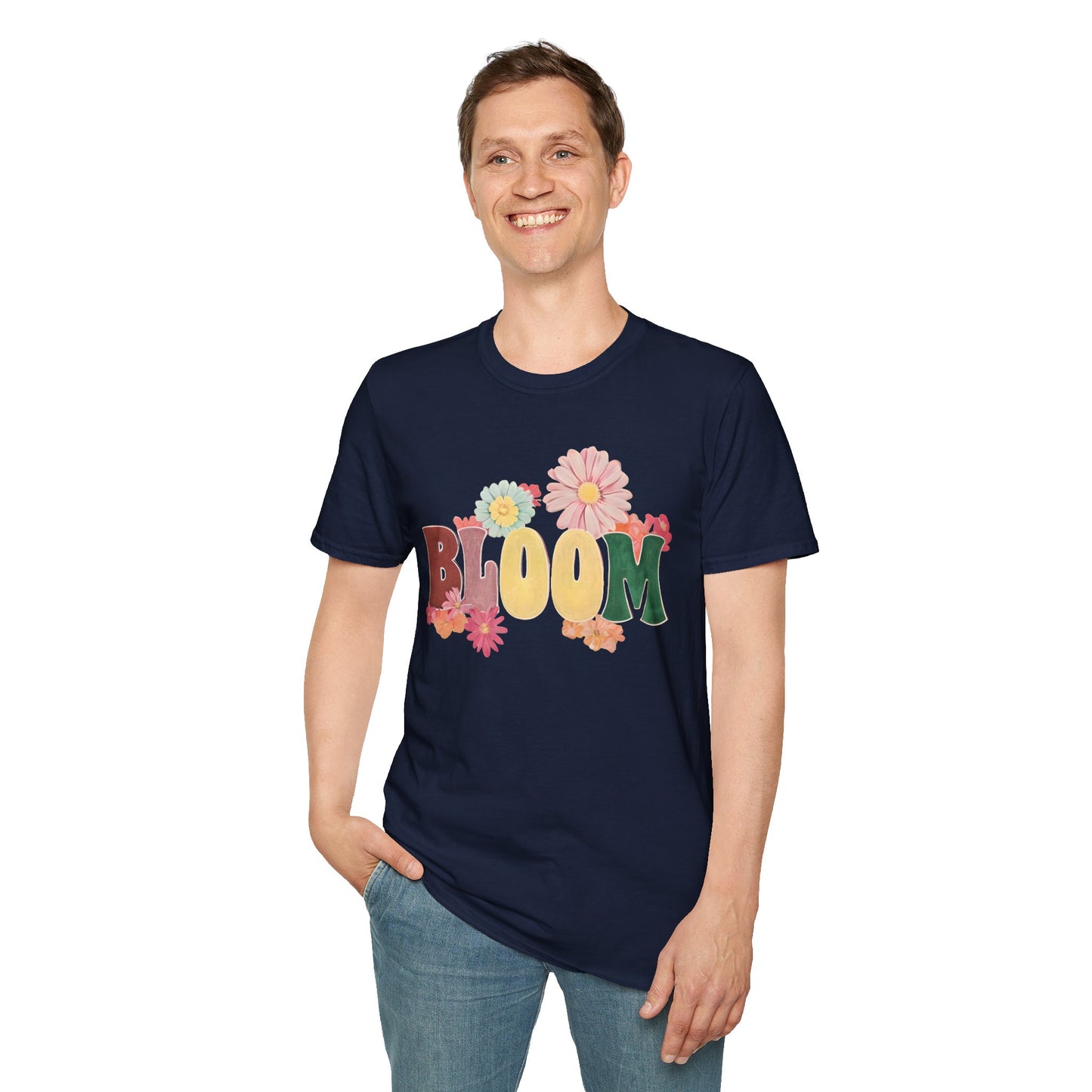 Vintage Bloom T-Shirt - Typography Painting Design