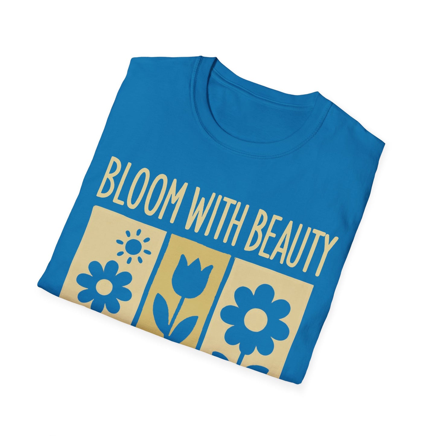 Bloom With Beauty T-Shirt -  Floral Silhouette Design