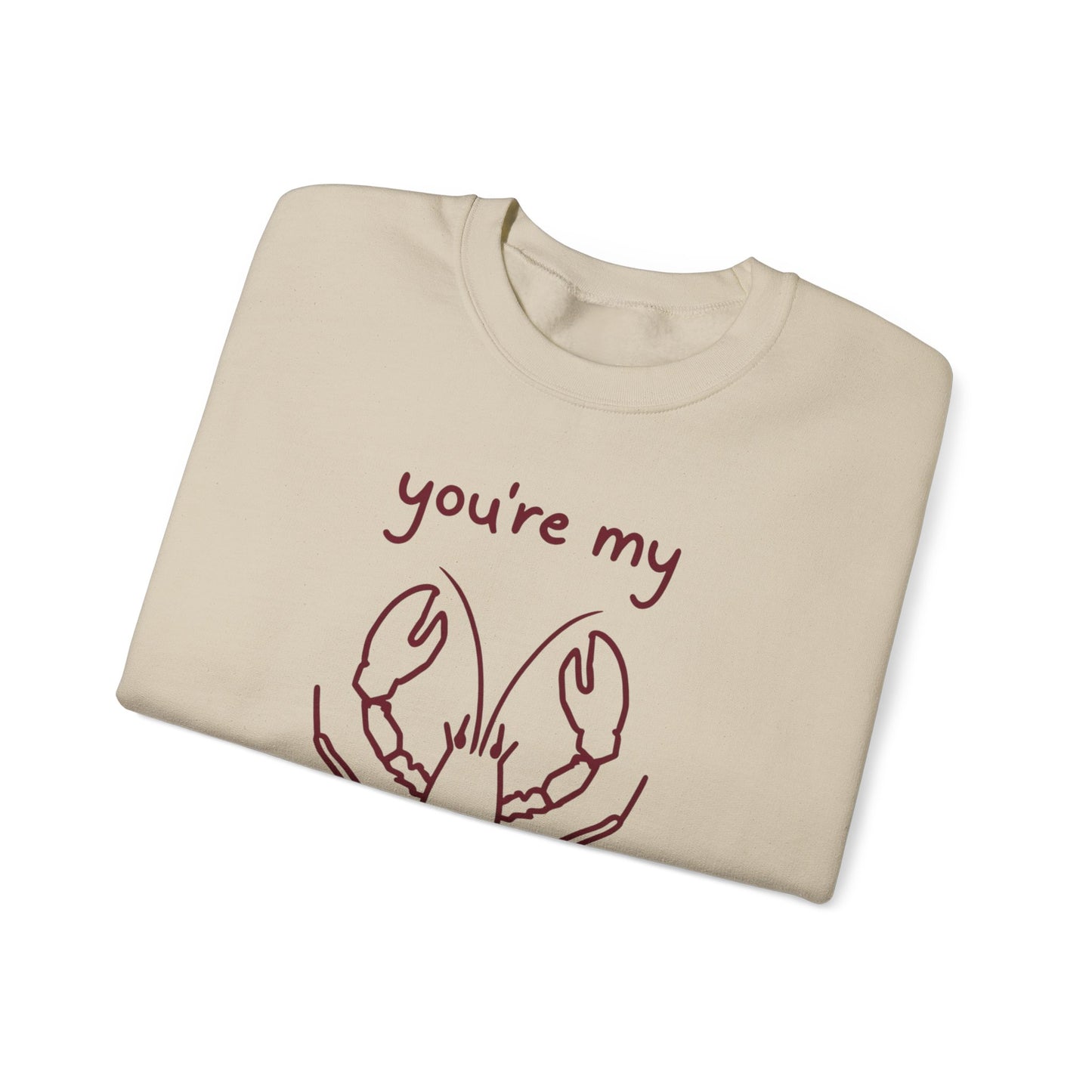 You're My Lov-ster - Minimalistic Lobster illustration Sweatshirt
