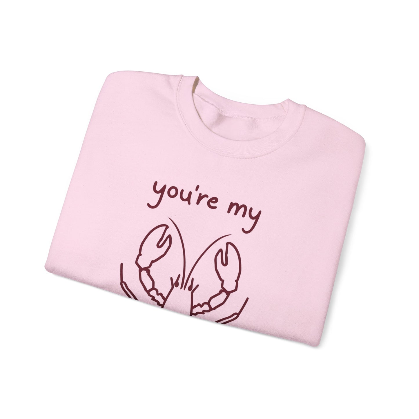 You're My Lov-ster - Minimalistic Lobster illustration Sweatshirt
