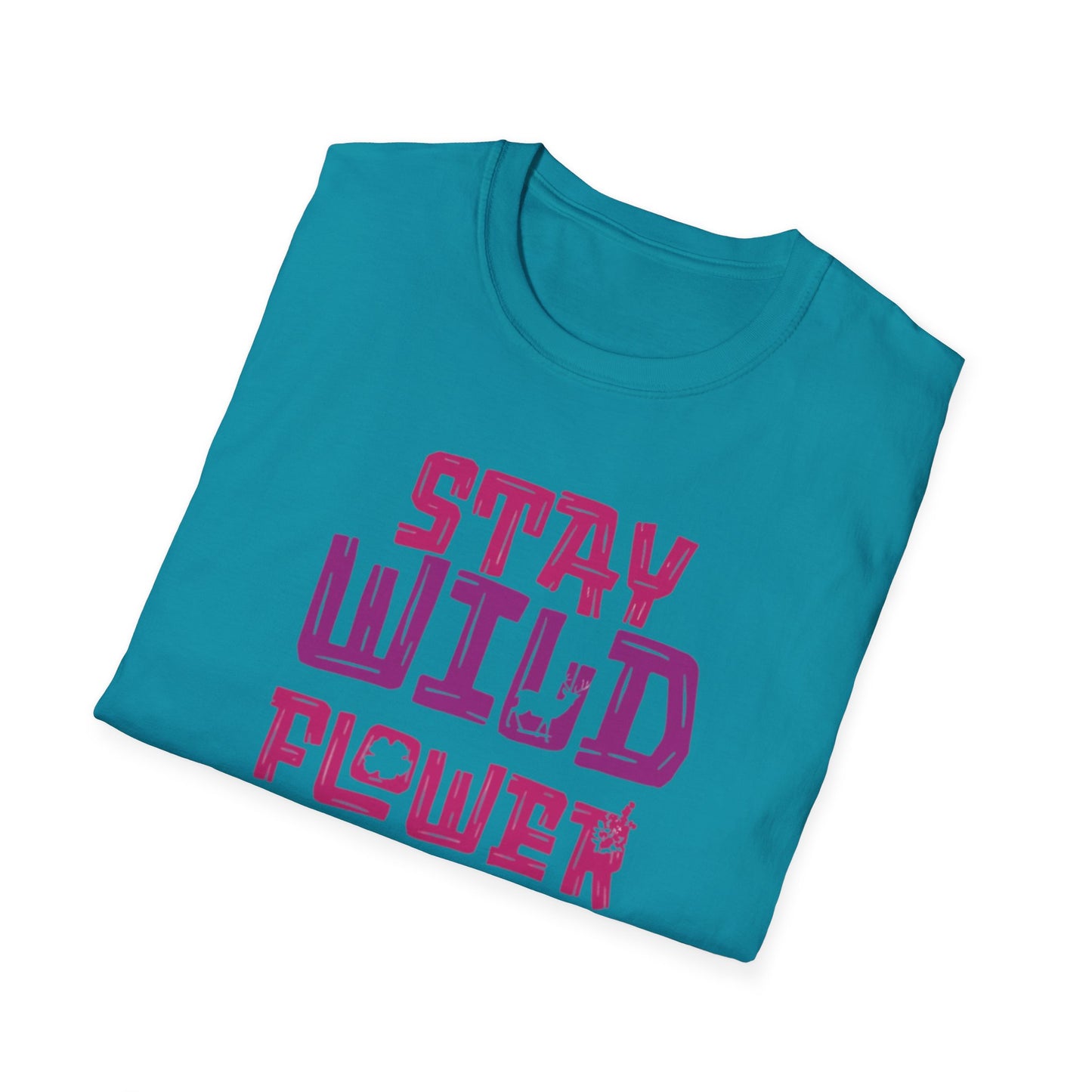 Stay Whild Flower Child T-Shirt –  Vibrant Typography Design