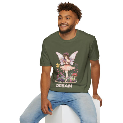 Dream Whimsical T-Shirt -  Fairy and Floral Design