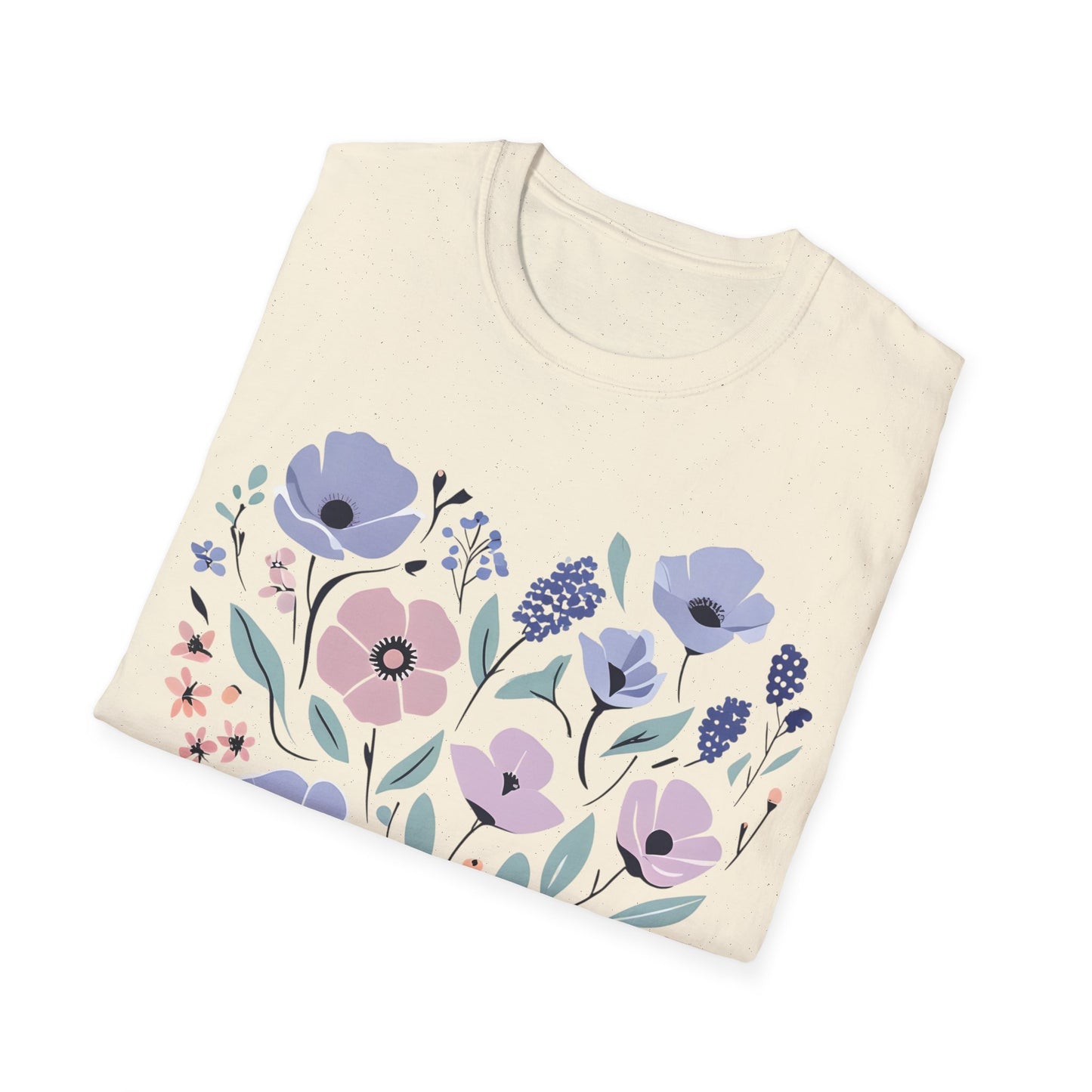 Heart Shaped Floral Arrangement T-Shirt -  Pastel Tones Design