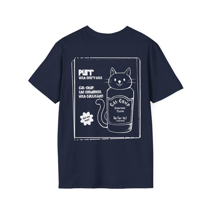Cat-Chup T-Shirt - Cat-Shaped Catchup bottle Advertisement Design