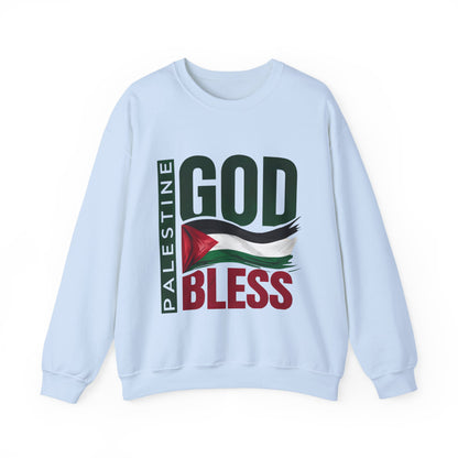 God Bless Palestine - Palestinian Distressed Flag