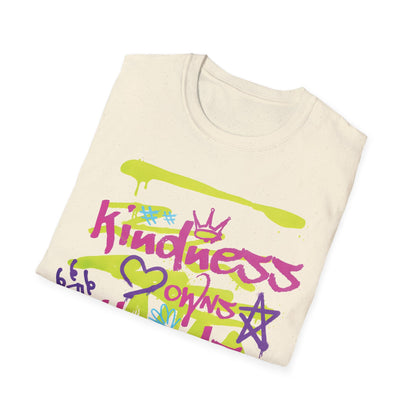 Kindness Owns Hearts - Graffiti Typography T-Shirt