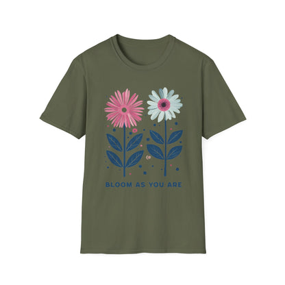 Bloom As You Go T-Shirt -  Boho Floral Design