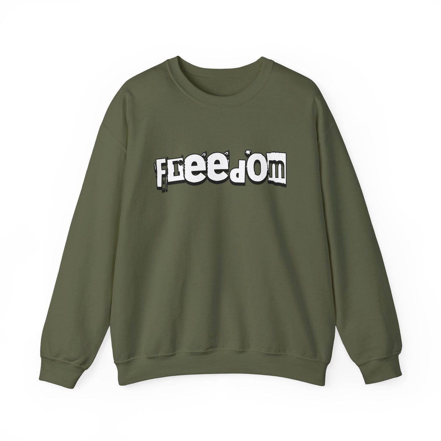 Free Palestine Free The World - Monochrome Graffiti Sweatshirt