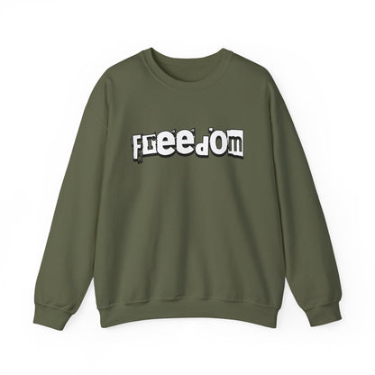 Free Palestine Free The World - Monochrome Graffiti Sweatshirt