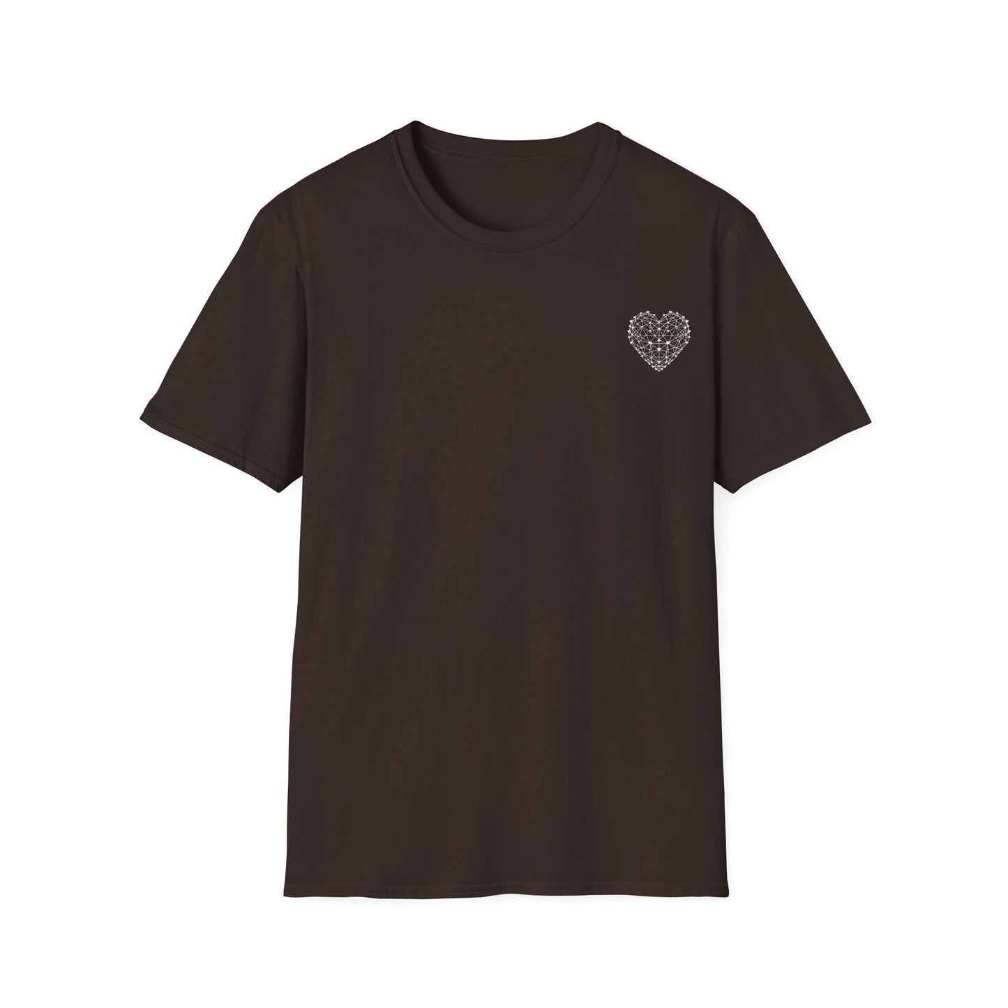 Geometric Wireframe Heart T-Shirt