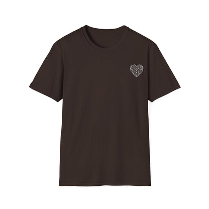 Geometric Wireframe Heart T-Shirt
