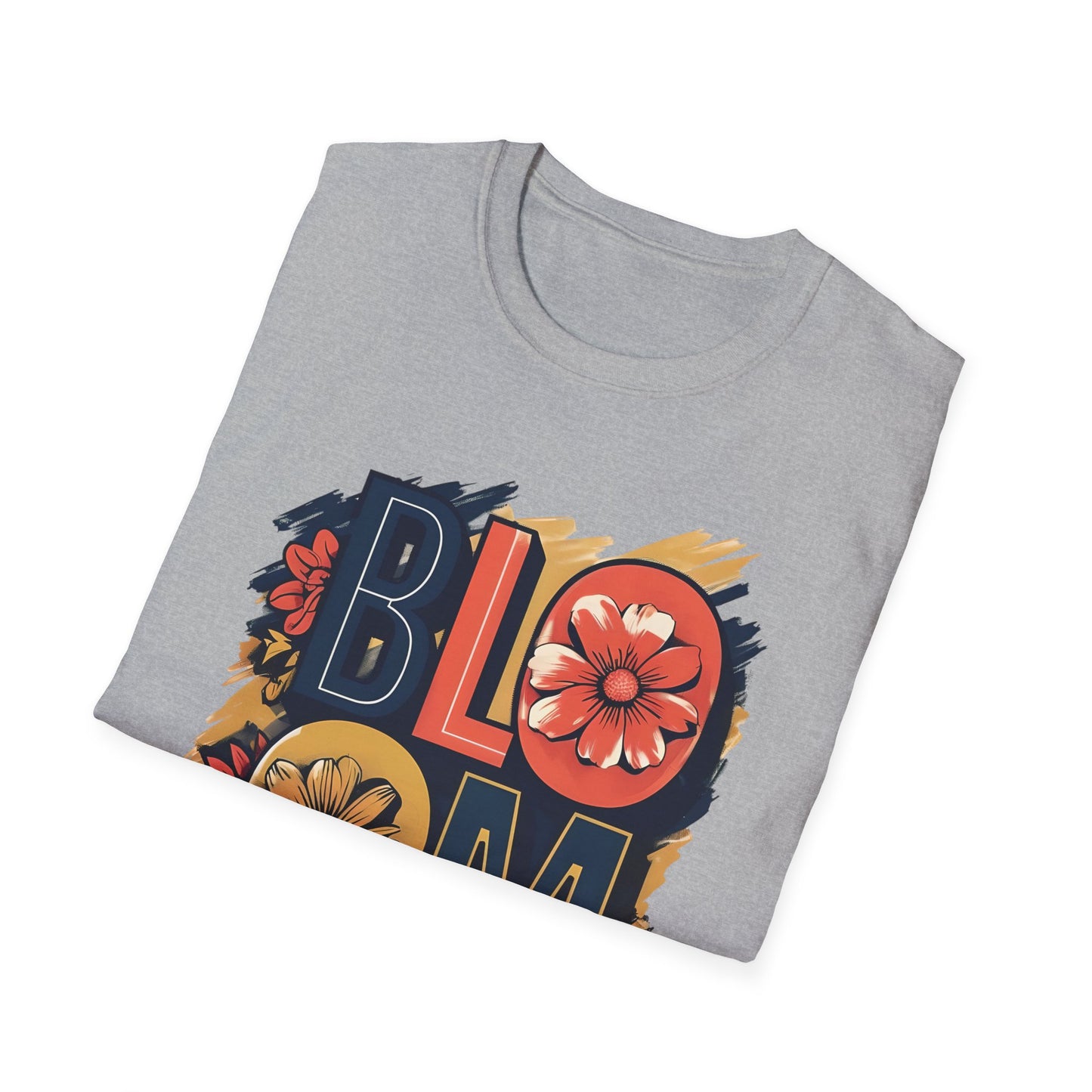 Vibrant Bloom T-Shirt - Typography Bold Design
