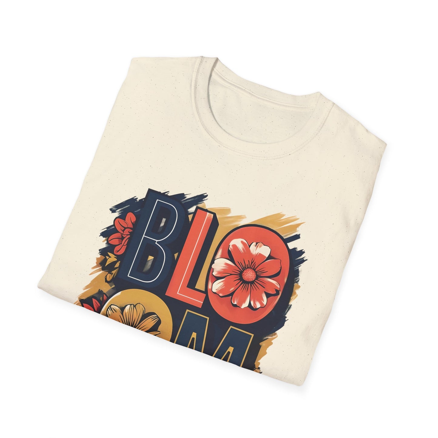 Vibrant Bloom T-Shirt - Typography Bold Design