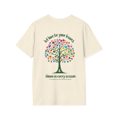 Let Love Be Your Leaves  - Tree with Colorful Heart leaves T-Shirt
