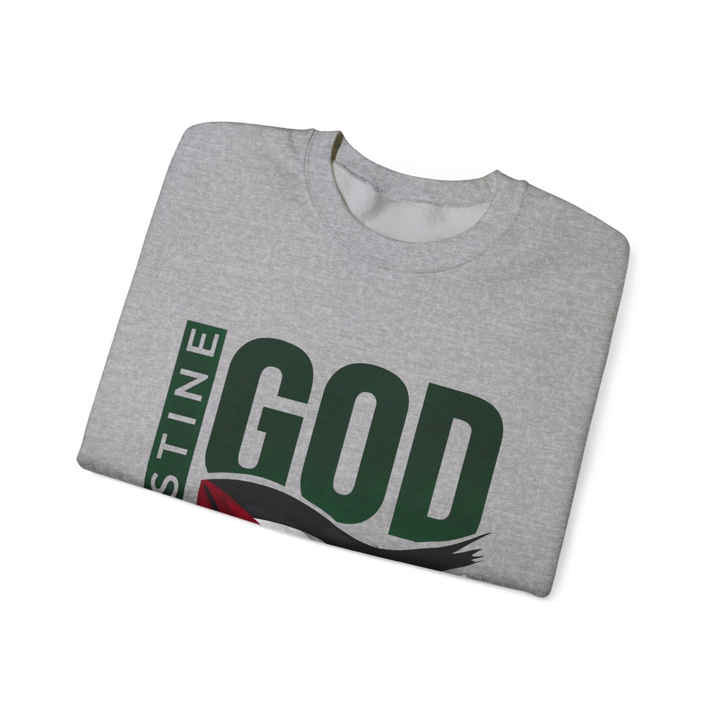 God Bless Palestine - Palestinian Distressed Flag