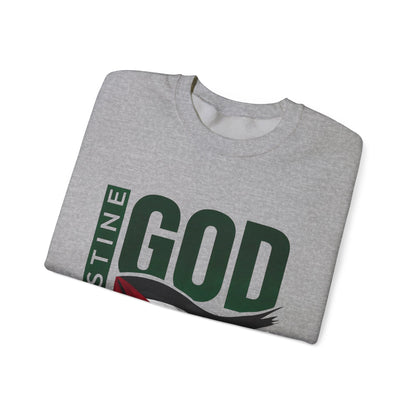 God Bless Palestine - Palestinian Distressed Flag