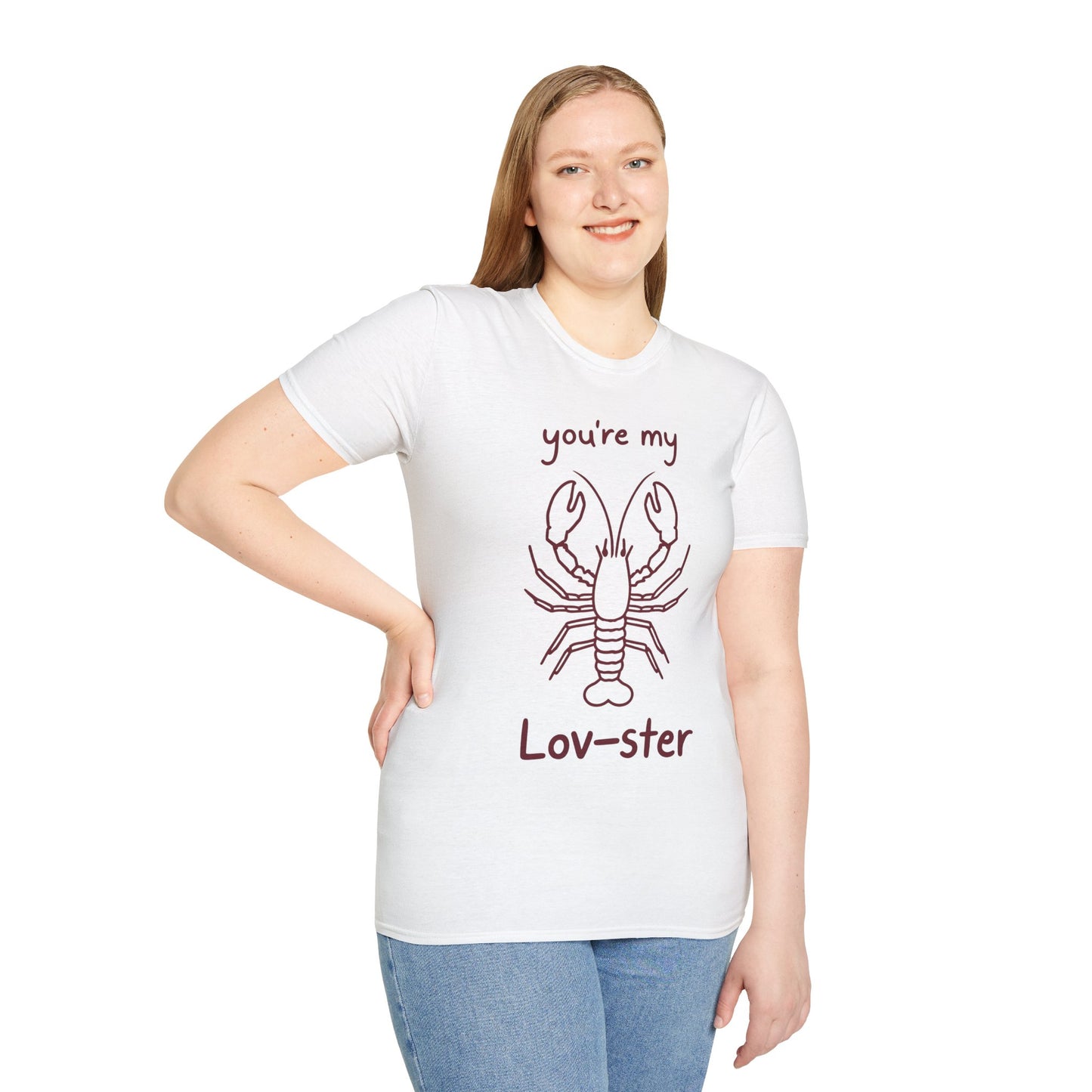 You're My Lov-ster Lobster T-Shirt - Minimalistic Lobster illustration Design