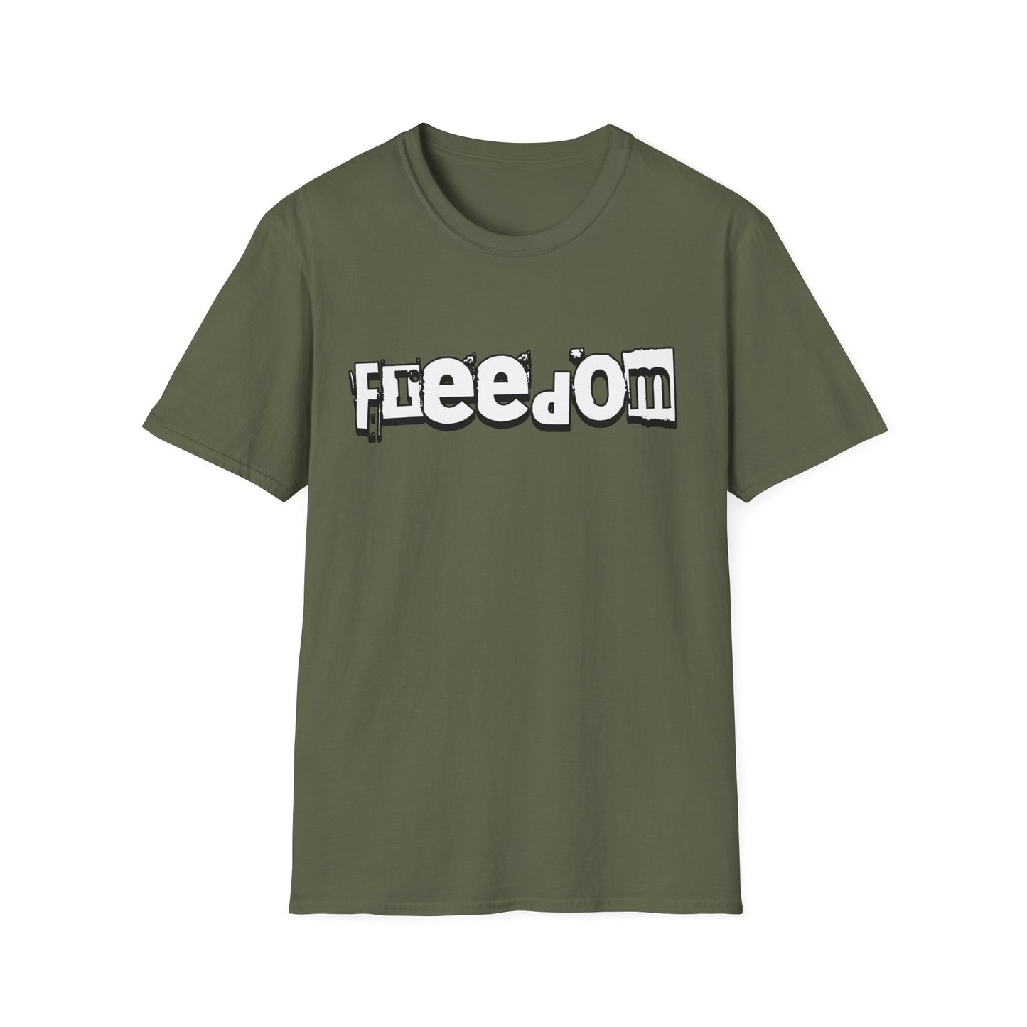 Free Palestine Free The World - Monochrome Graffiti T-Shirt