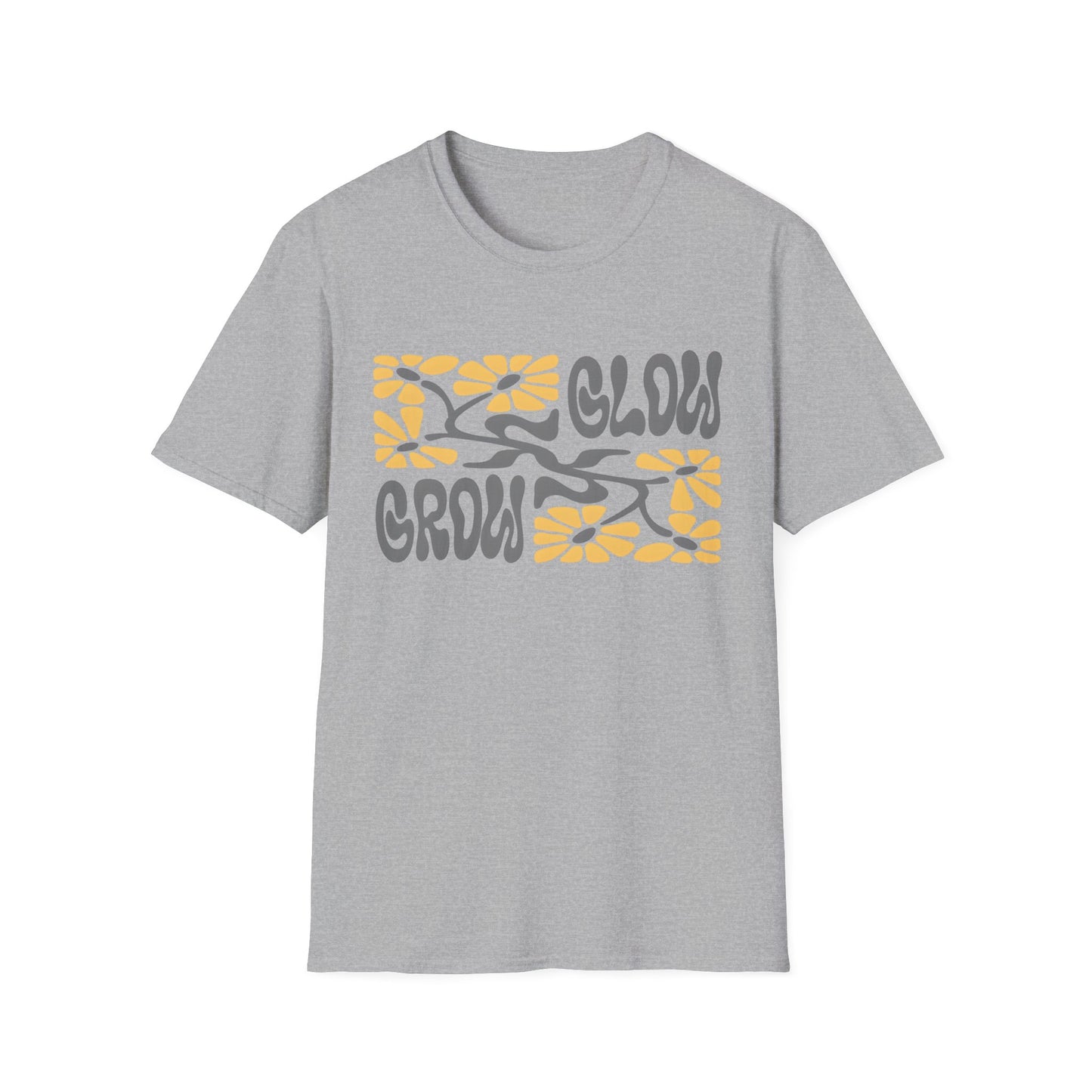 Glow Grow Boho Rectangle Floral T-Shirt