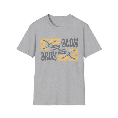 Glow Grow Boho Rectangle Floral T-Shirt