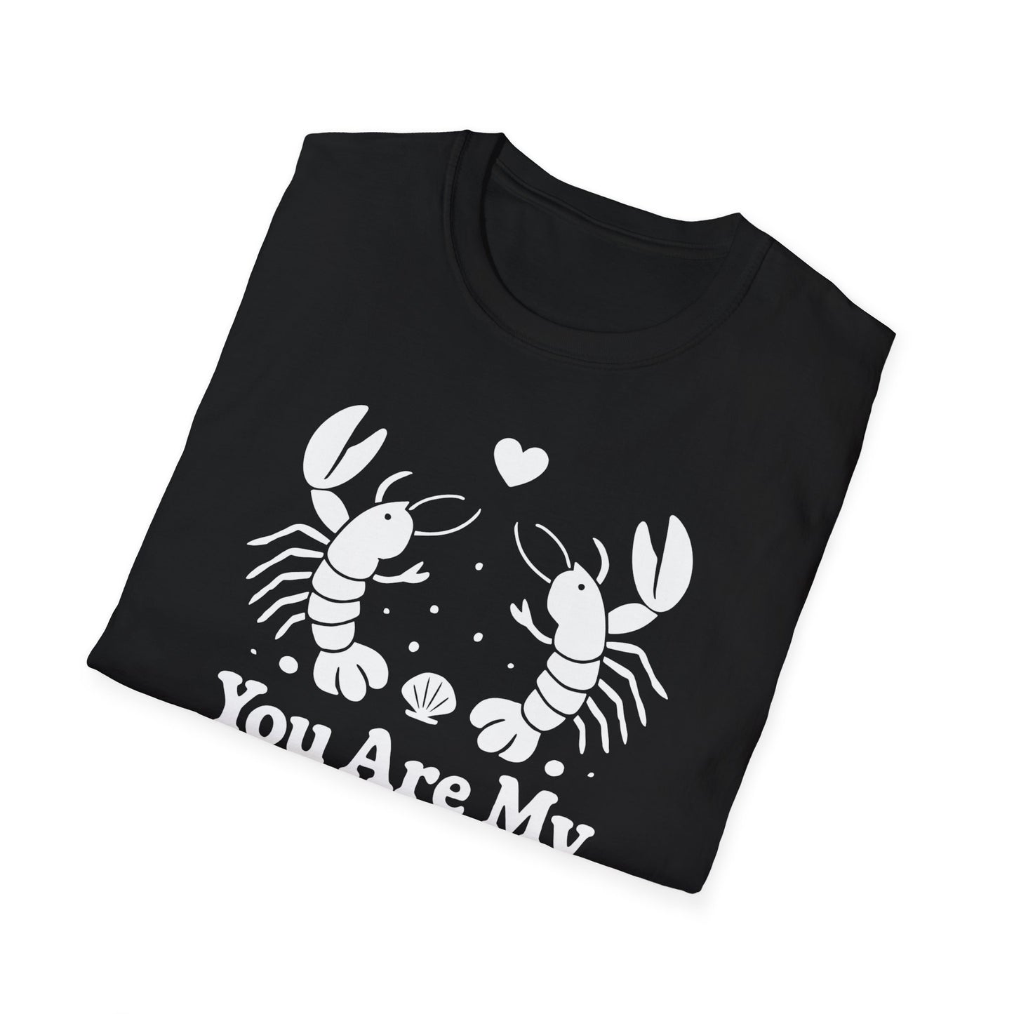 You Are My Lov-ster T-Shirt - White Cartoon of a Couple Lobsters Design