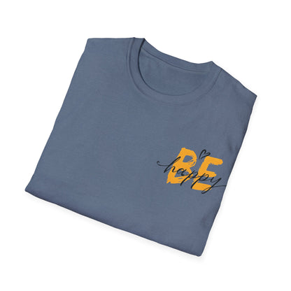 Be Happy T-Shirt – Typography Pocket Design