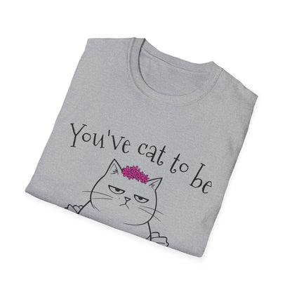 You've got to be kidding me T-Shirt -  Annoyed Cartoon Cat Boy in a Tutu Design