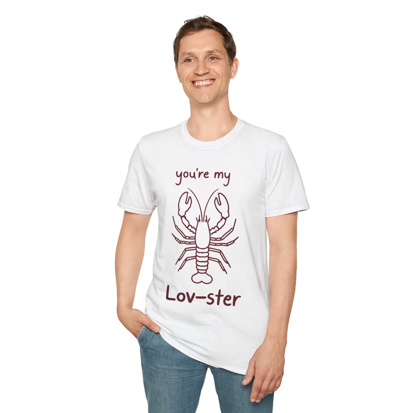 You're My Lov-ster Lobster T-Shirt - Minimalistic Lobster illustration Design