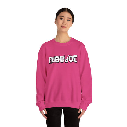 Free Palestine Free The World - Monochrome Graffiti Sweatshirt